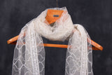 Elegant Embroidered and Sequined Net Dupatta from JCSFashions Dupatta JCS Fashions