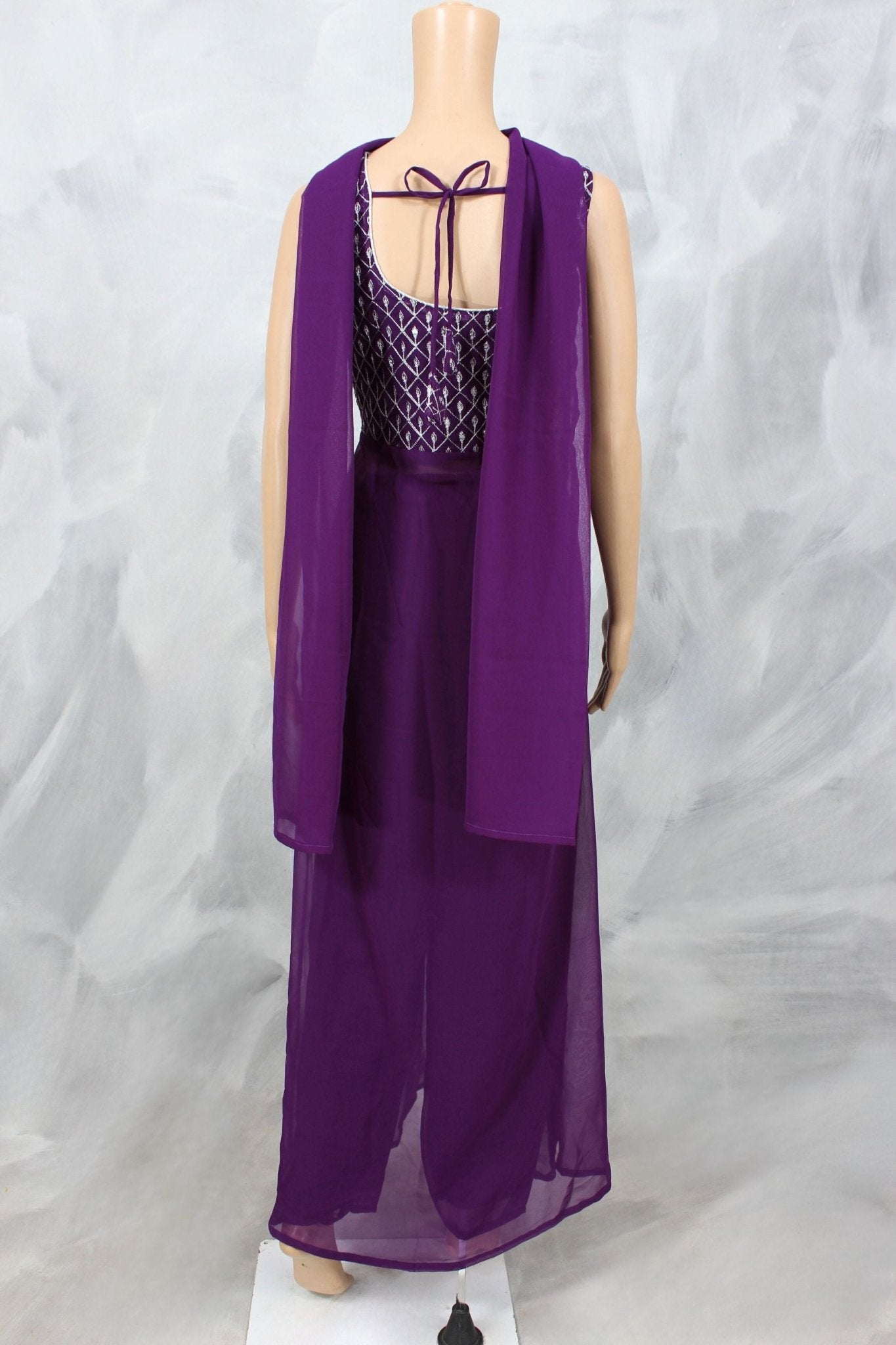 Elegant Georgette Women's Kurta Set - Sleek Design and Sleeveless KURTI JCS Fashions