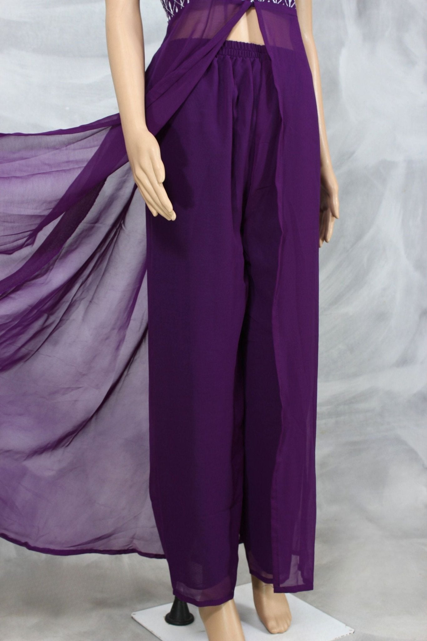 Elegant Georgette Women's Kurta Set - Sleek Design and Sleeveless KURTI JCS Fashions