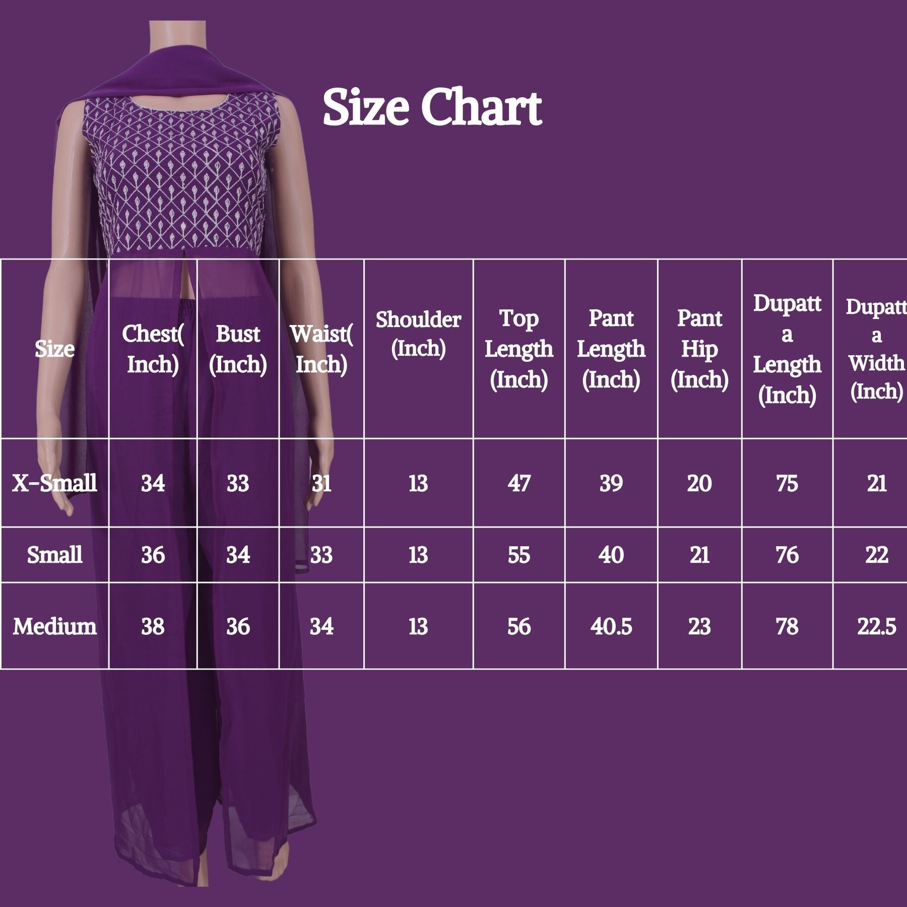 Elegant Georgette Women's Kurta Set - Sleek Design and Sleeveless KURTI JCS Fashions