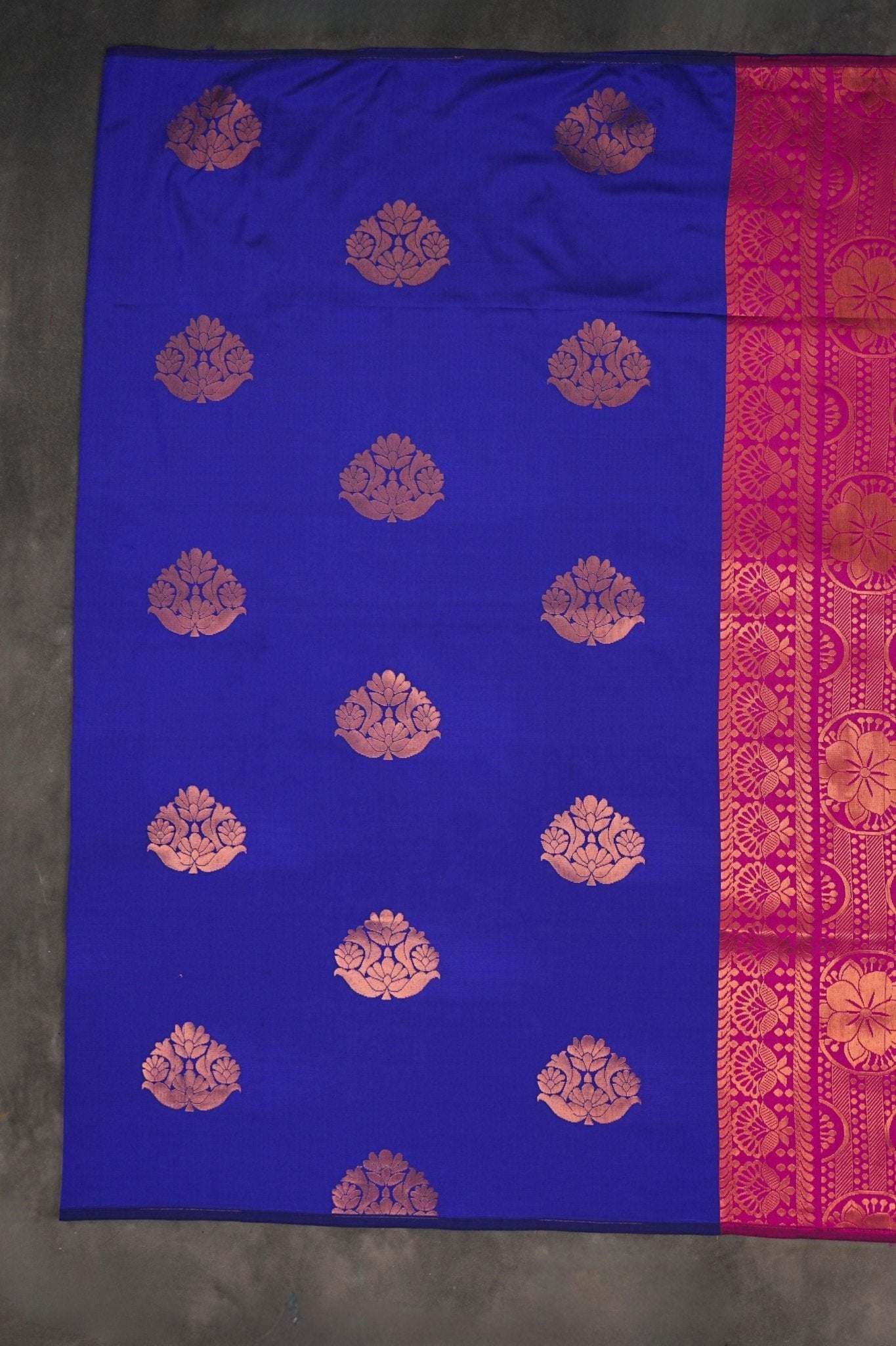 Elegant Kanchipuram Blended Silk Saree - Borderless, Radiant and Classy Saree JCS Fashions