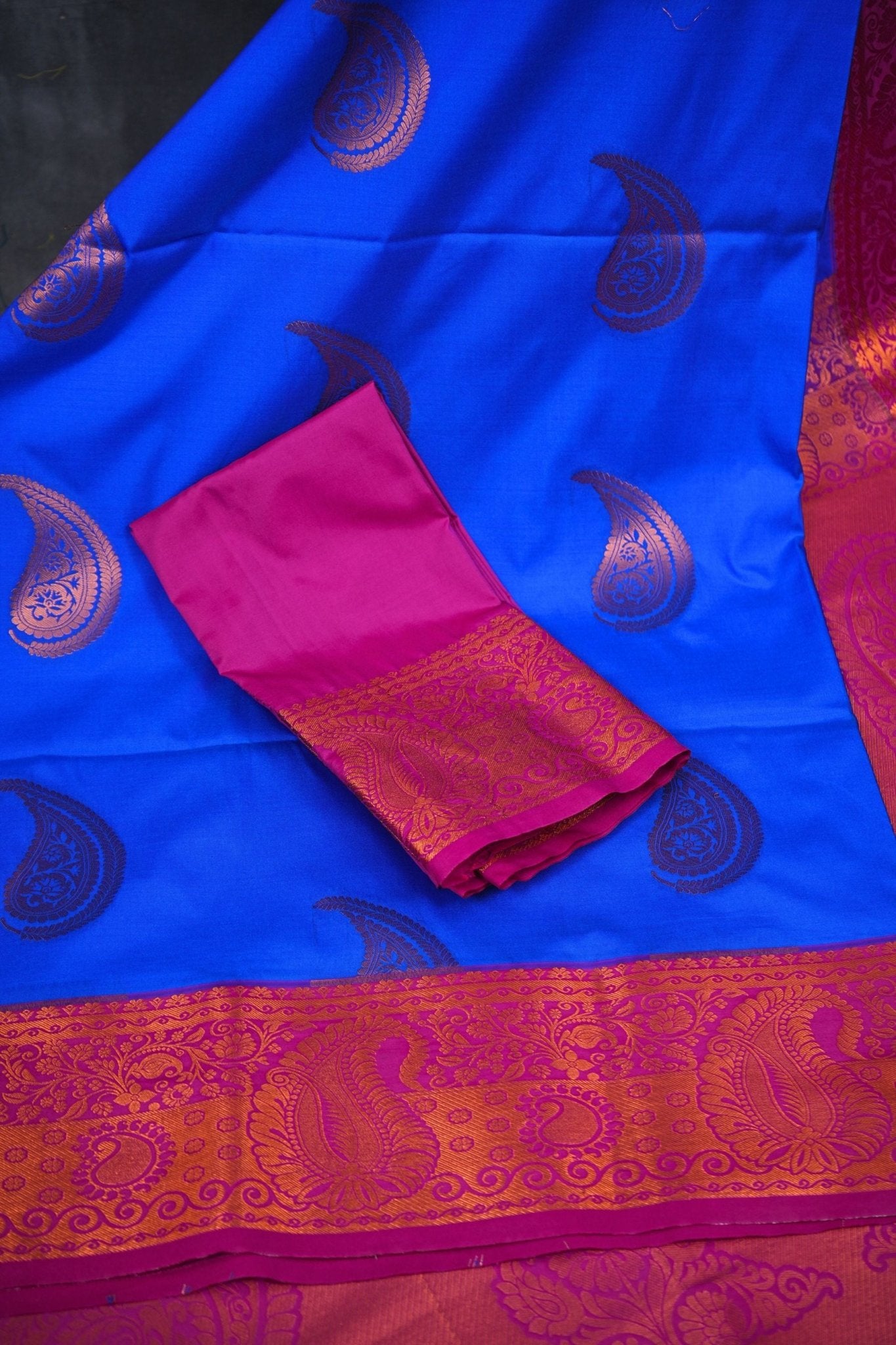 Elegant Kanchipuram Blended Silk Saree: Tradition meets Style Saree JCS Fashions