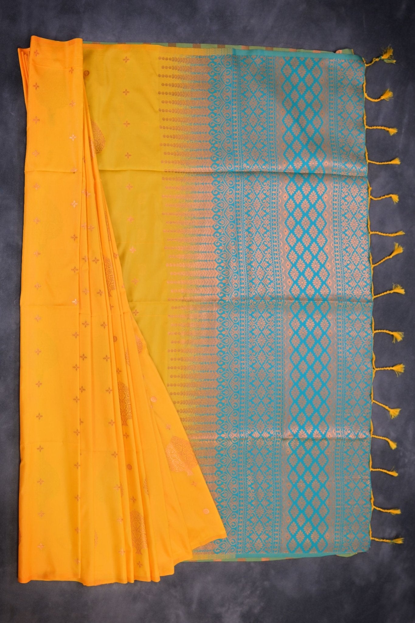 Elegant Kanchipuram Semi-Silk Saree with Heavy Pallu from JCSFashions Saree JCS Fashions