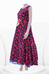 Elegant Kurta Glitter Gown with Stylish Side belt and Glittery Detailing KURTI JCS Fashions