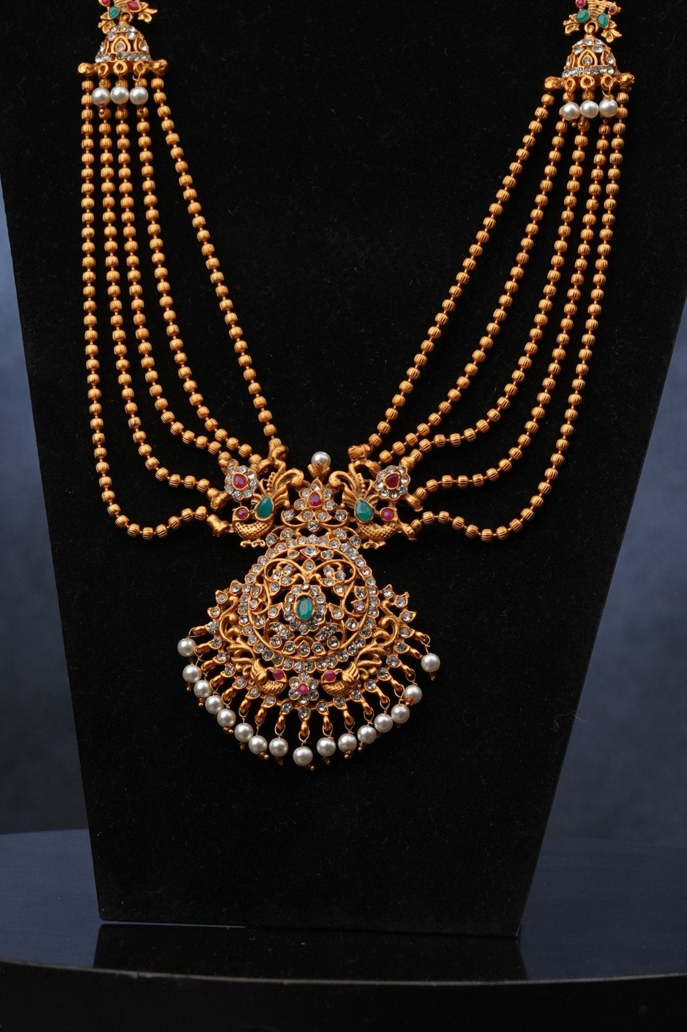 Elegant Matte Finish Jewelry Set – Timeless Ethnic Accessory Jewelry JCS Fashions