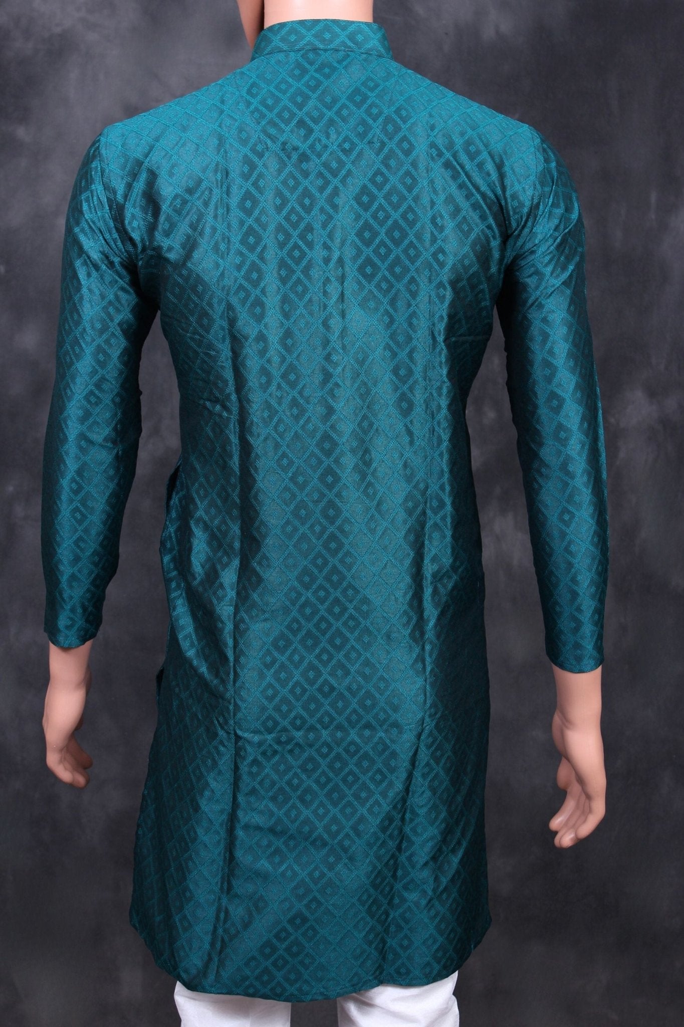 Elegant Men's Diamond Pattern Kurta for Timeless Style - JCSFashions Men JCS Fashions