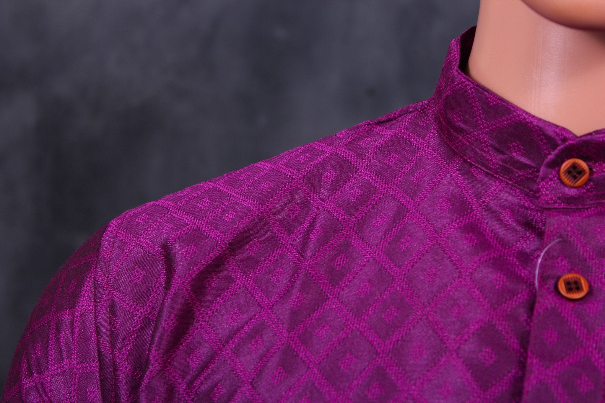 Elegant Men's Diamond Pattern Kurta - Perfect for Special Occasions Men JCS Fashions