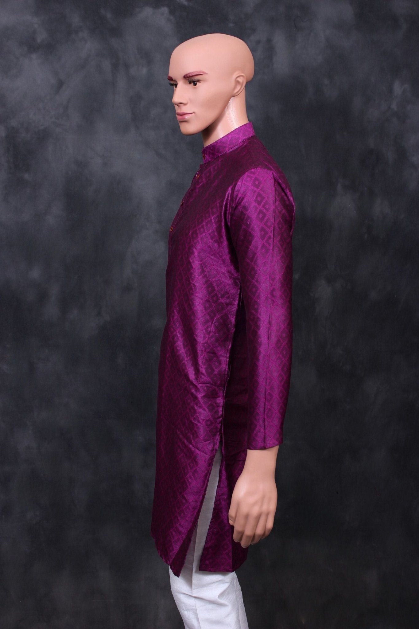 Elegant Men's Diamond Pattern Kurta - Perfect for Special Occasions Men JCS Fashions