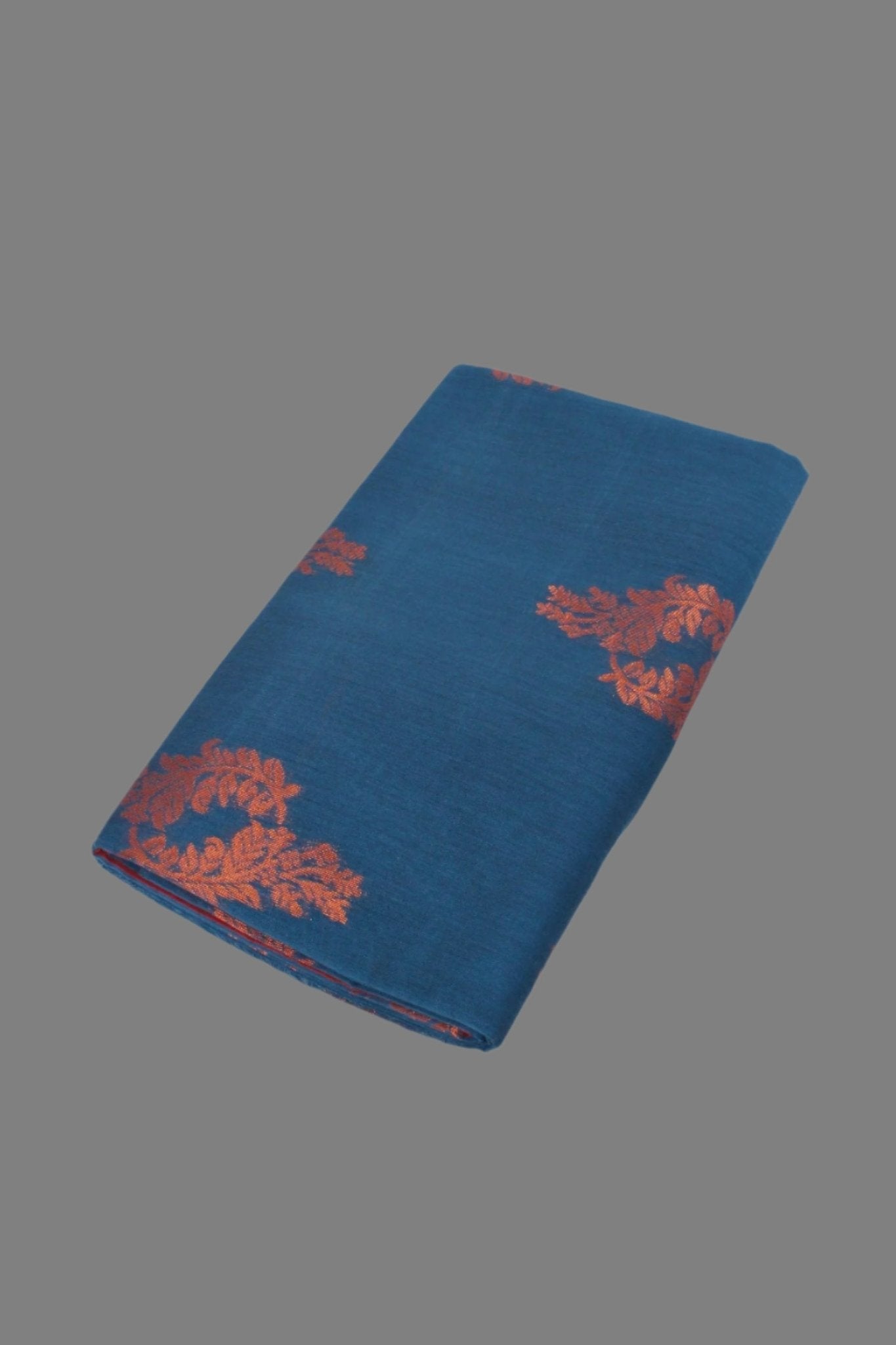 Elegant Pure Silk Cotton Saree with Bold Motifs - Borderless Design Saree JCS Fashions