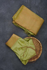 Elegant Rising Border Kanchipuram Semi-Silk Saree in Pista Green Saree JCS Fashions