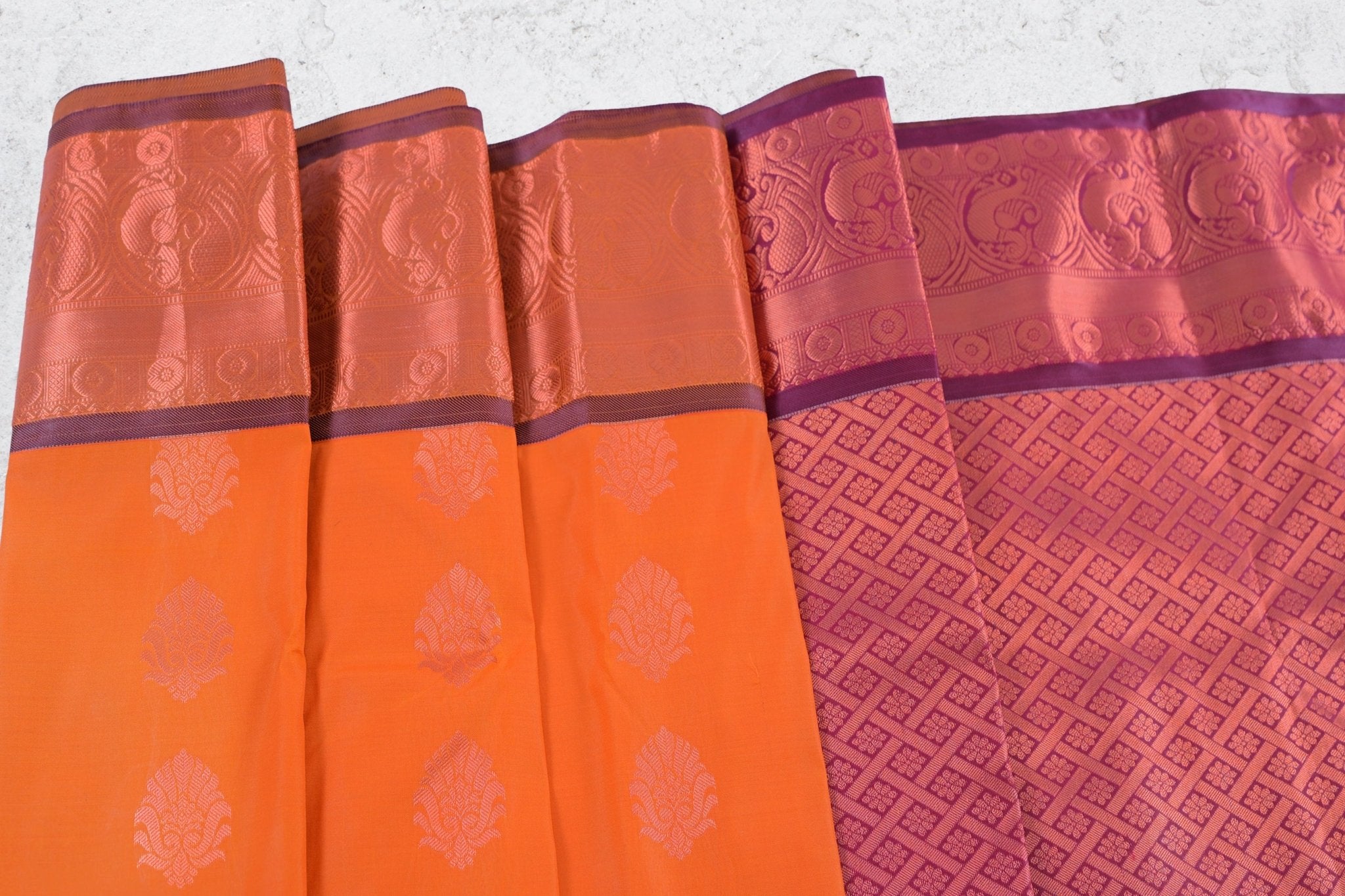 Elegant Saree with Majestic Motifs & Peacock-Adorned Border |JCSFashion Saree JCS Fashions