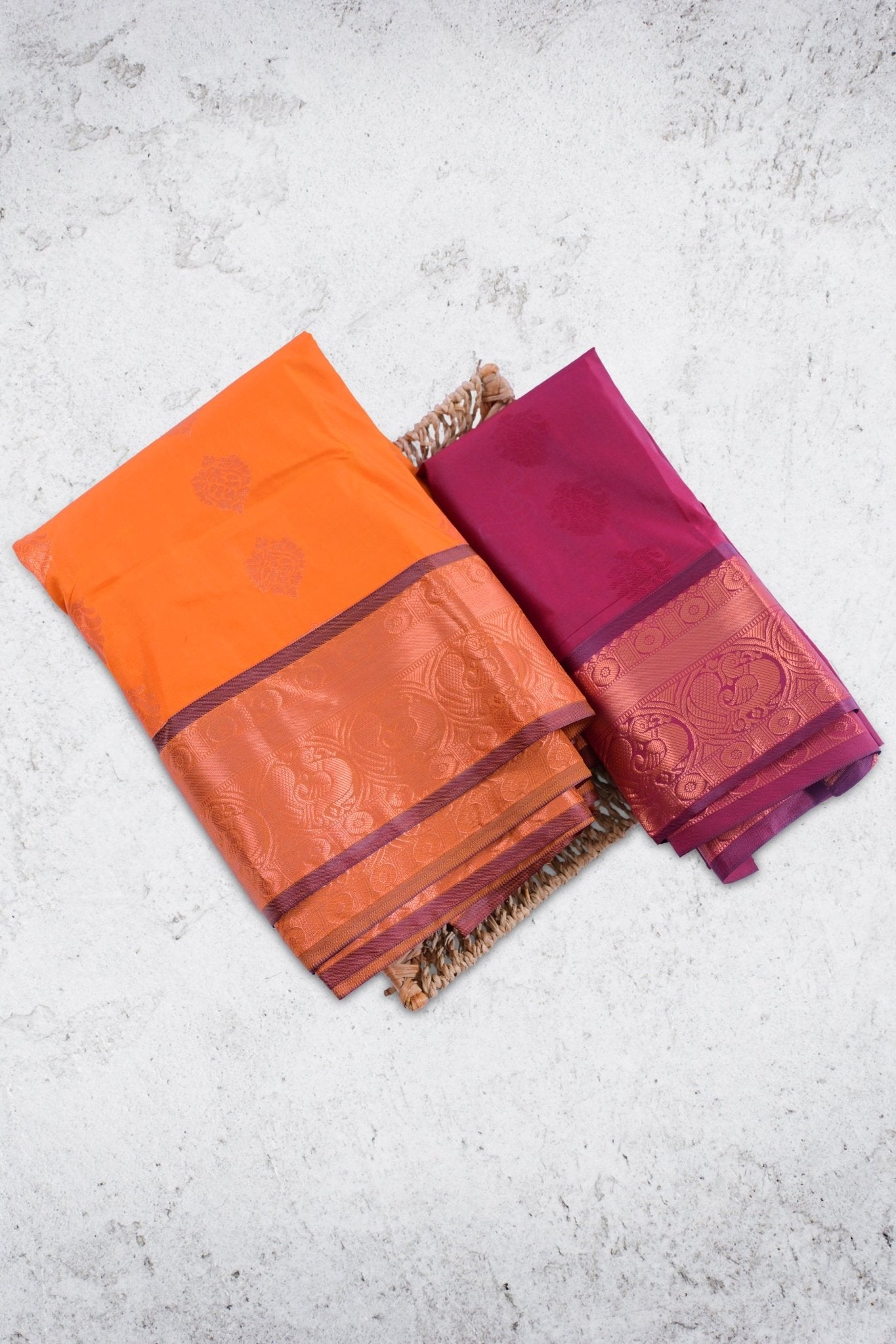 Elegant Saree with Majestic Motifs & Peacock-Adorned Border |JCSFashion Saree JCS Fashions Mustard Yellow 5.5 meters