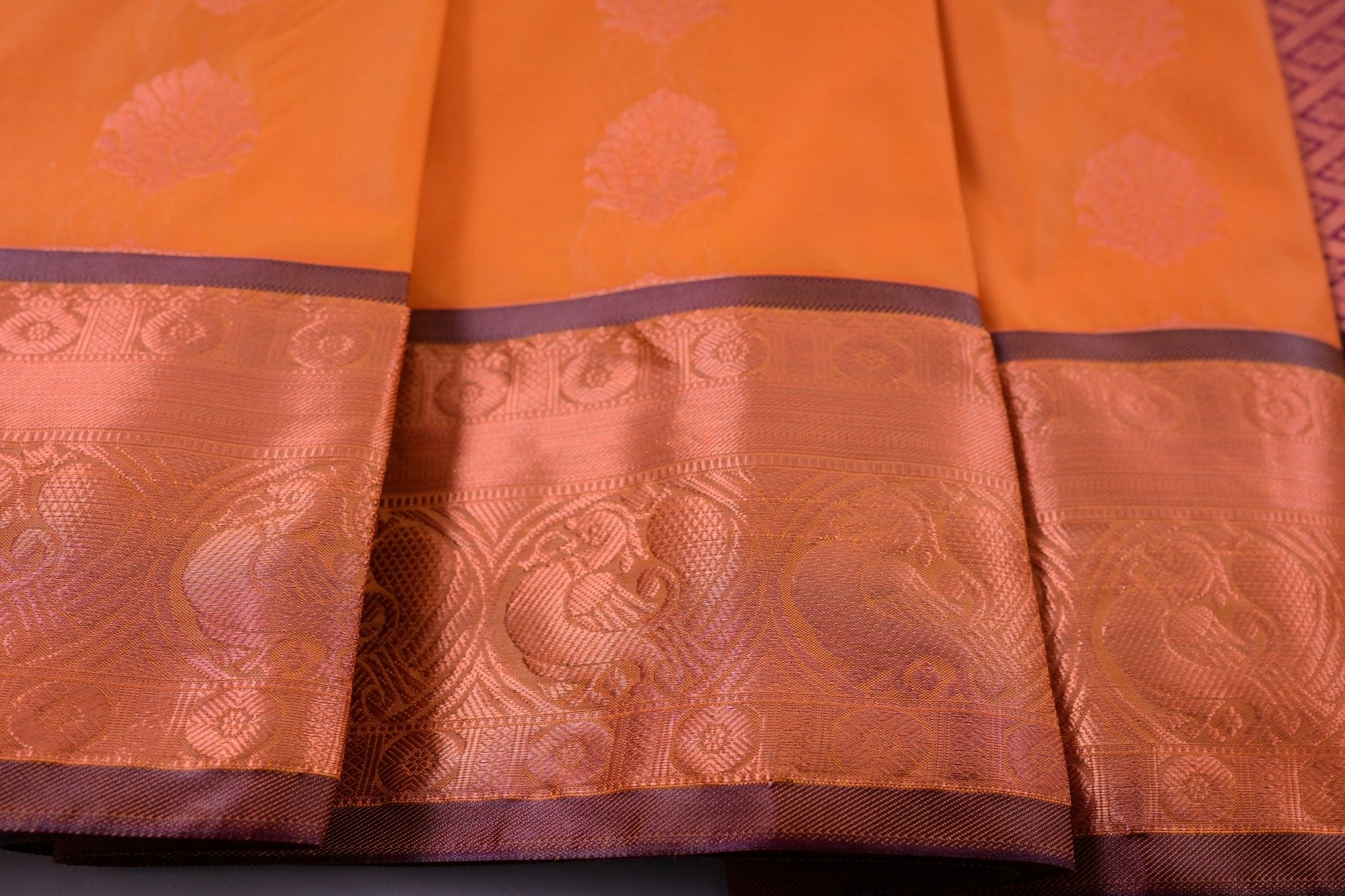 Elegant Saree with Majestic Motifs & Peacock-Adorned Border |JCSFashion Saree JCS Fashions
