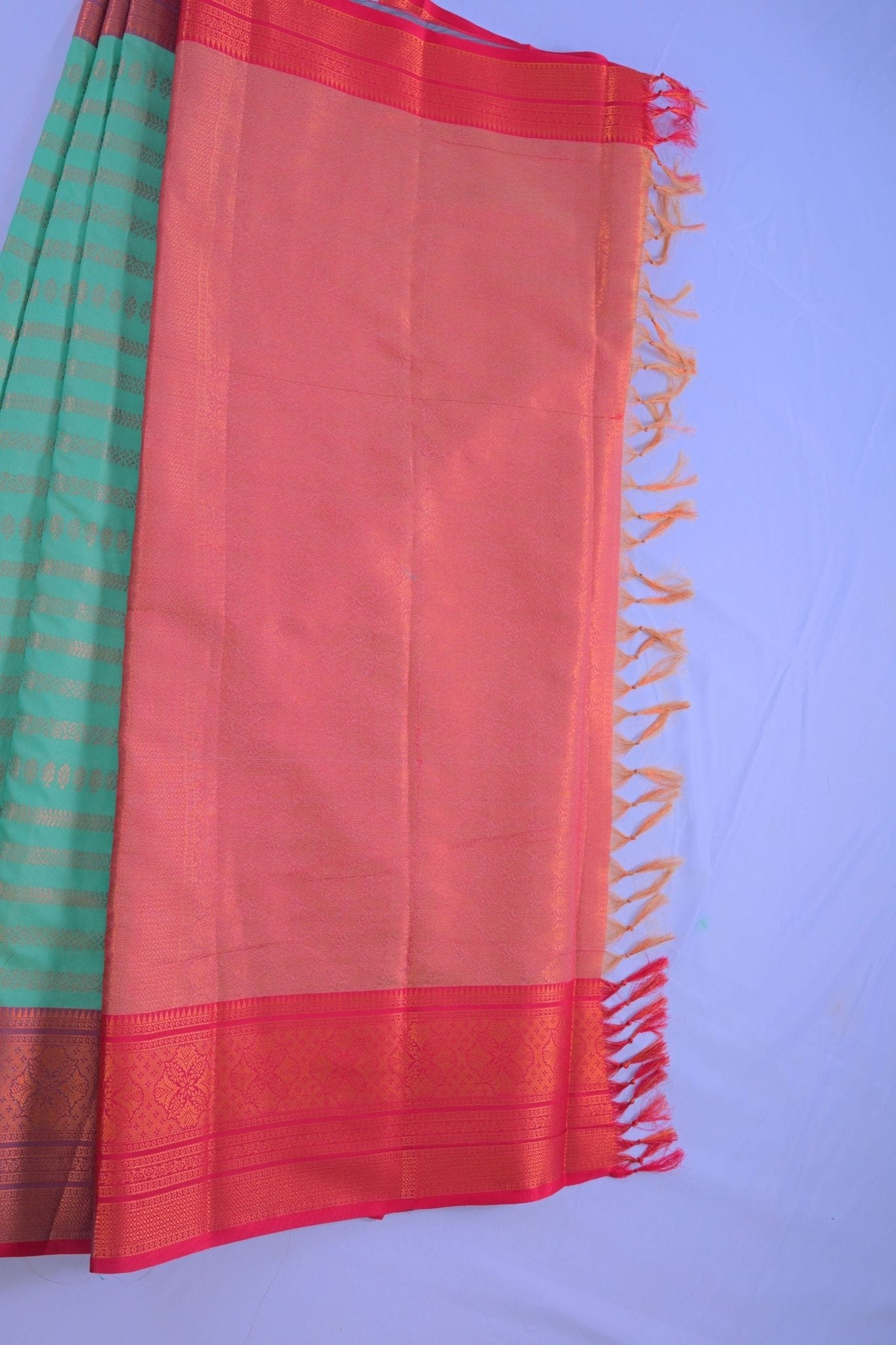 Elegant Semi-Silk Saree with Zari Lines & Dual Border - JCSFashions Saree JCS Fashions