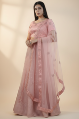 Large (40) Soft-Net Lehenga Set with Sequins