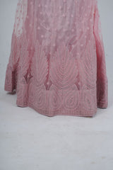 Elegant Soft-Net Lehenga Set with Sequins Embroidered Crop Top LEHENGA JCS Fashions
