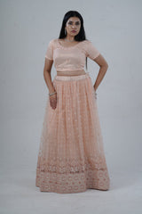Elegant Soft Net Lehenga With Premium Beadwork & Sequins Embellishments LEHENGA JCS Fashions