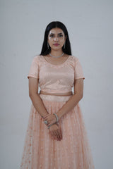 Elegant Soft Net Lehenga With Premium Beadwork & Sequins Embellishments LEHENGA JCS Fashions