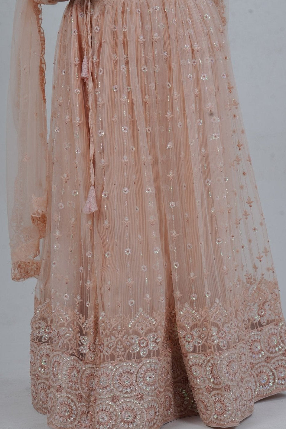 Elegant Soft Net Lehenga With Premium Beadwork & Sequins Embellishments LEHENGA JCS Fashions