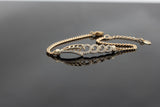 Elegant Xuping Bracelet with White Stone in Rose Gold - Lightweight Jewelry JCS Fashions