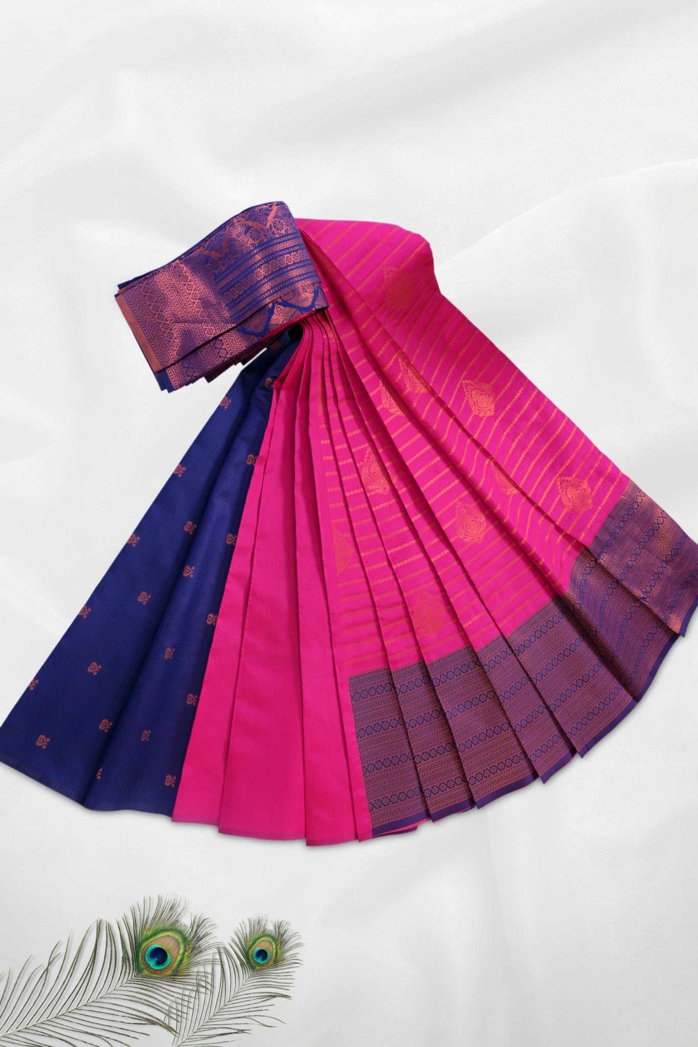Elegant Zari-Lined Saree with Vibrant Motifs - Bring Cultural Glamour Saree JCS Fashions