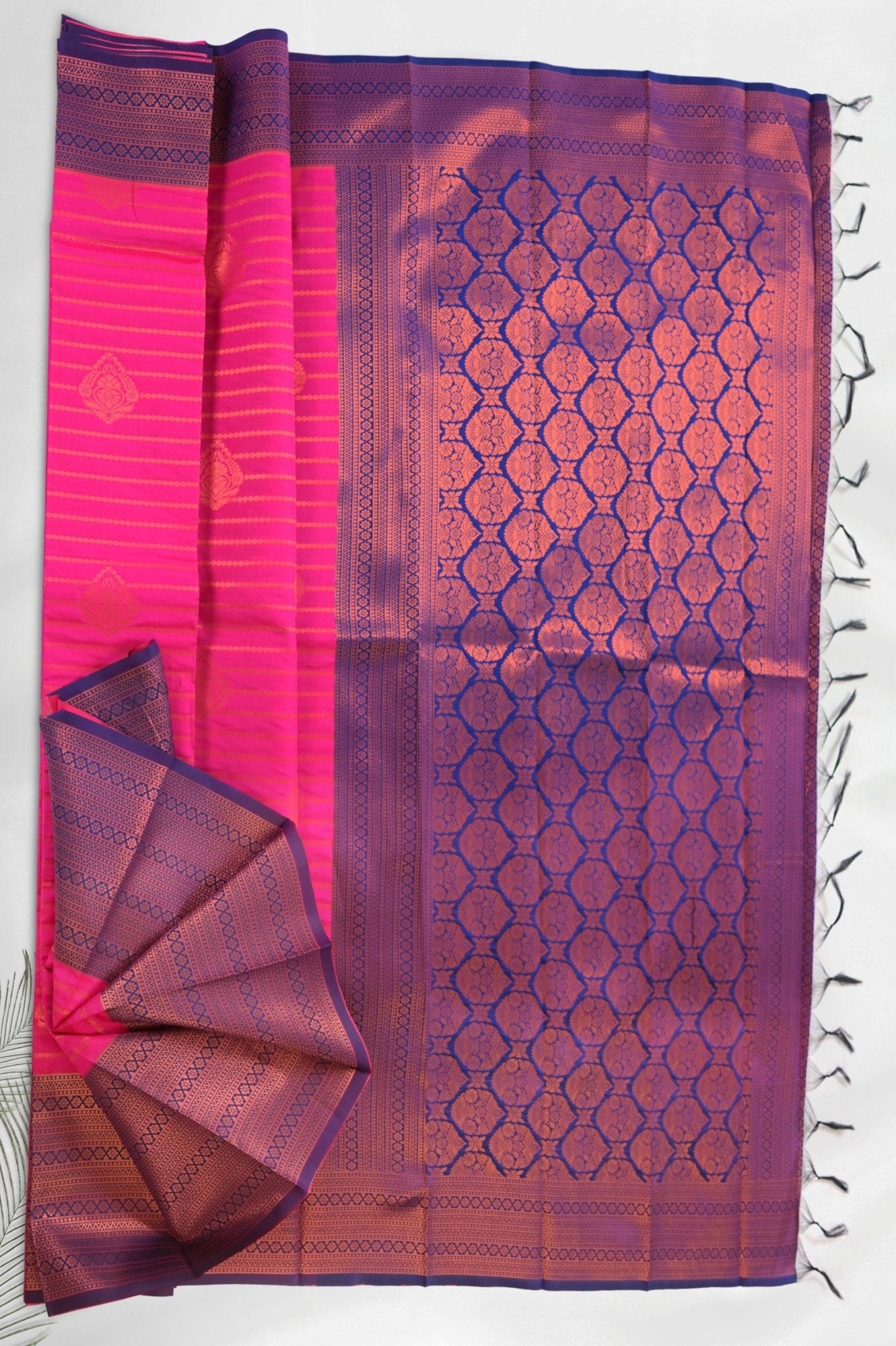Elegant Zari-Lined Saree with Vibrant Motifs - Bring Cultural Glamour Saree JCS Fashions