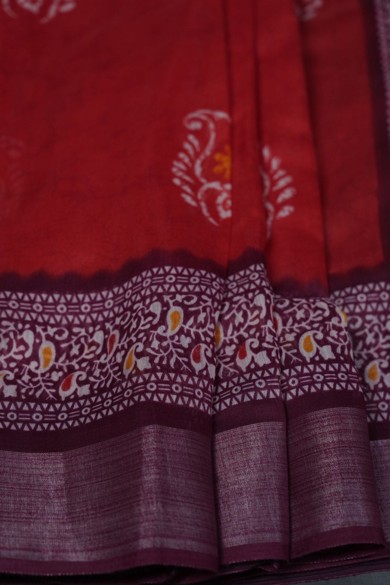 Elevate Elegance: Soft Jute Sarees with Allover Bhandini Print SAREE JCS Fashions