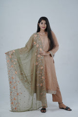 Embroidered Sequin Soft Chinnon Salwar Kameez: Luxurious Kurti Set KURTI JCS Fashions
