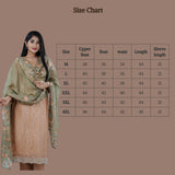 Embroidered Sequin Soft Chinnon Salwar Kameez: Luxurious Kurti Set KURTI JCS Fashions
