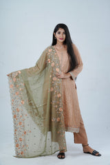Embroidered Sequin Soft Chinnon Salwar Kameez: Luxurious Kurti Set KURTI JCS Fashions