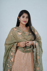 Embroidered Sequin Soft Chinnon Salwar Kameez: Luxurious Kurti Set KURTI JCS Fashions
