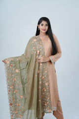 Embroidered Sequin Soft Chinnon Salwar Kameez: Luxurious Kurti Set KURTI JCS Fashions