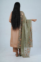 Embroidered Sequin Soft Chinnon Salwar Kameez: Luxurious Kurti Set KURTI JCS Fashions