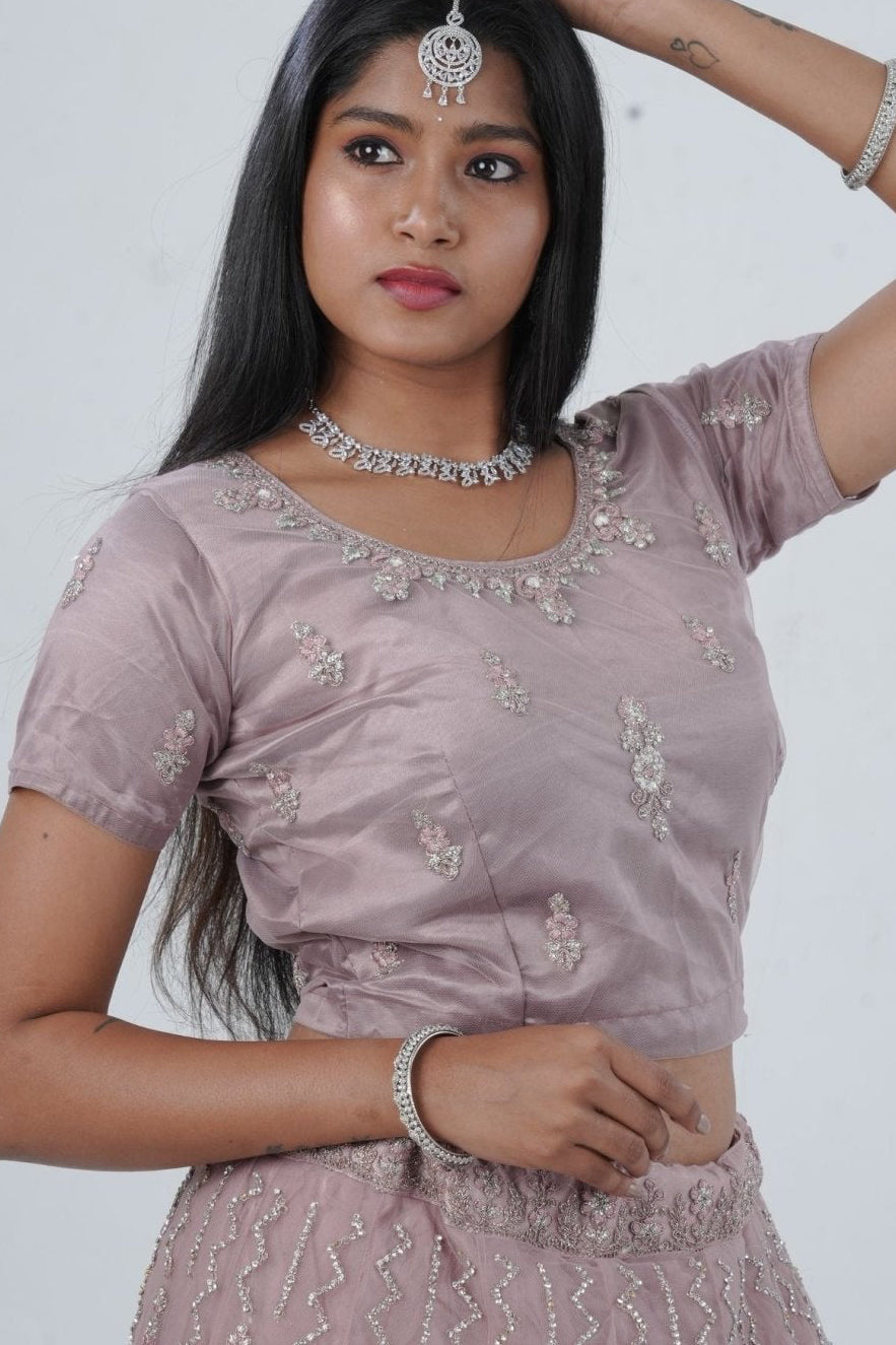 Enchanting Designer Bridal Lehenga with Exquisite Stone-Embellishments LEHENGA JCS Fashions