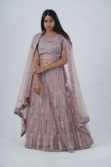 Enchanting Designer Bridal Lehenga with Exquisite Stone-Embellishments LEHENGA JCS Fashions
