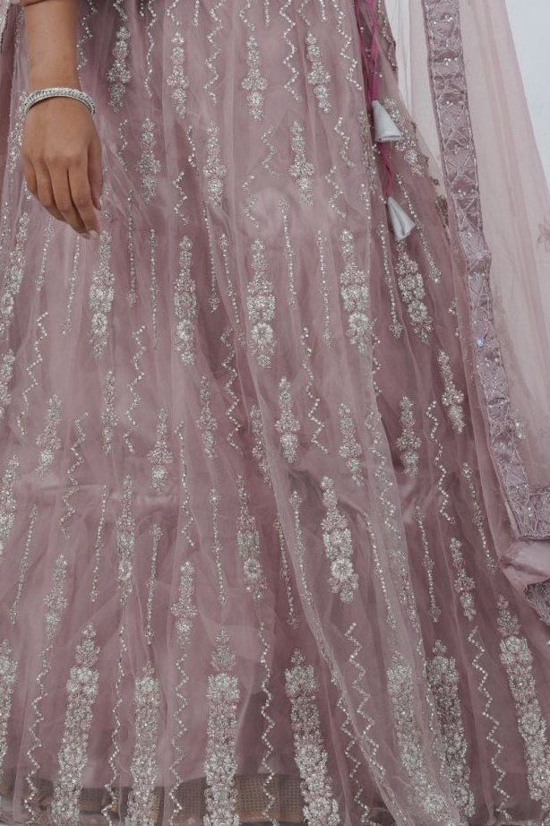 Enchanting Designer Bridal Lehenga with Exquisite Stone-Embellishments LEHENGA JCS Fashions