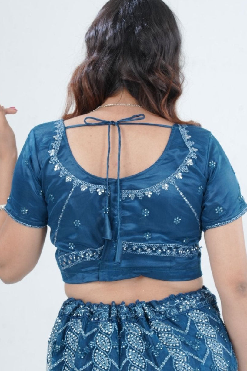 Enchantress Designer Soft Net Lehenga Set with Elegant Embroidery LEHENGA JCS Fashions