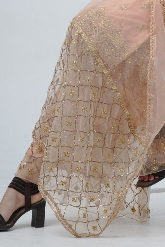 Ethnic Elegance: Soft Net Sharara - Perfect for Special Occasions KURTI JCS Fashions
