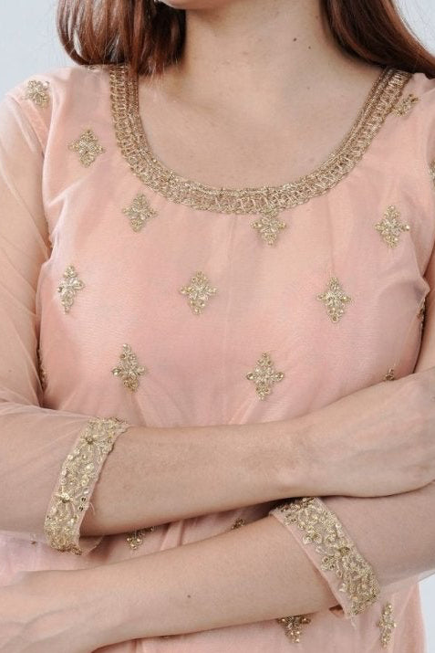 Ethnic Elegance: Soft Net Sharara - Perfect for Special Occasions KURTI JCS Fashions