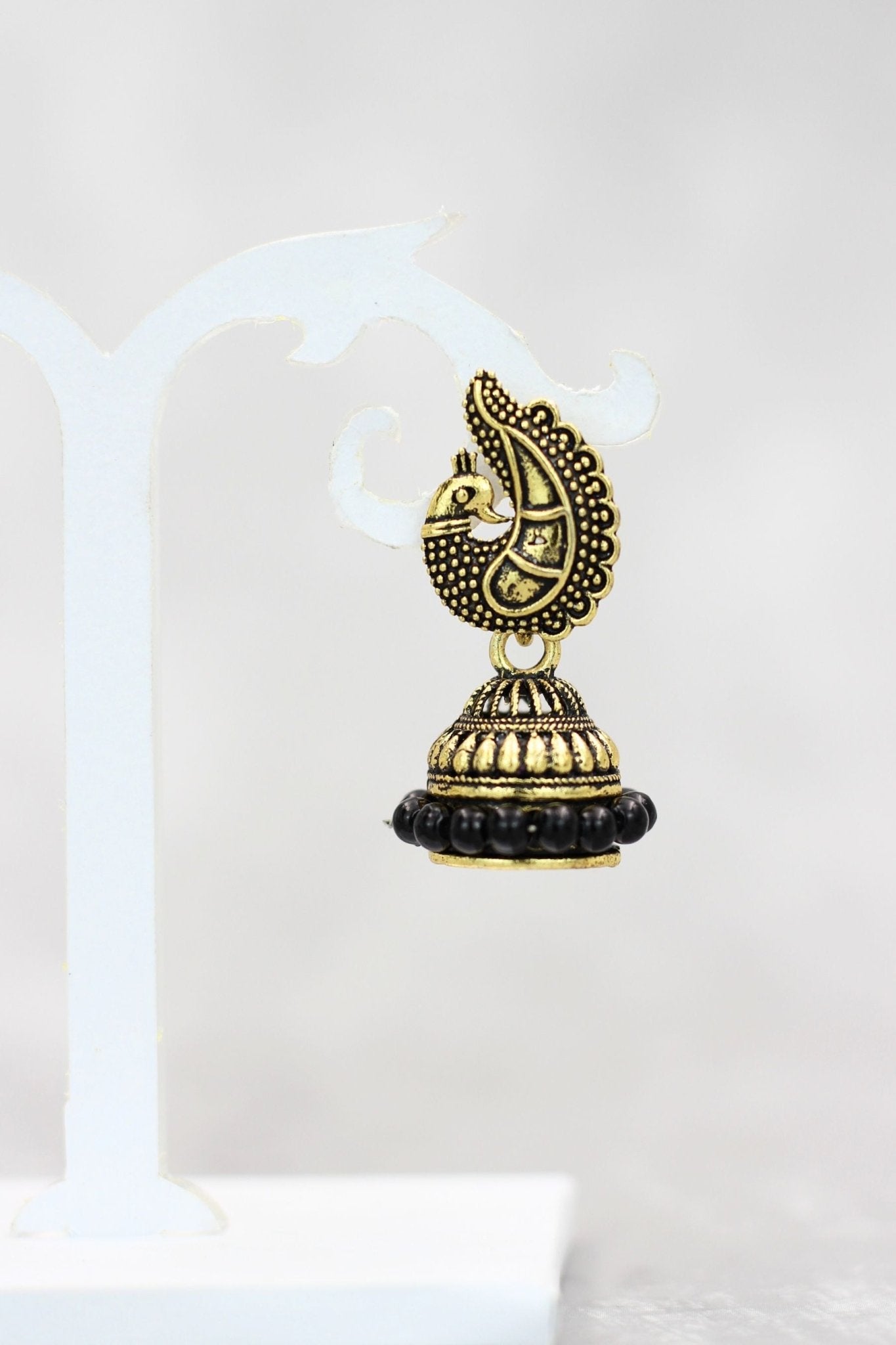 Exotic Gold-Plated Ethnic-Western Jhumkis with Accents by JCSFashions Jewelry JCS Fashions