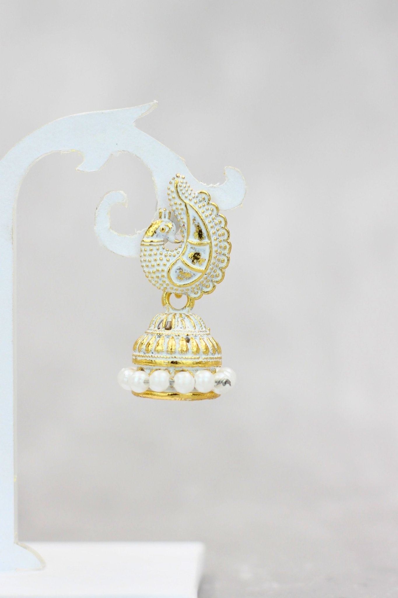 Exotic Gold-Plated Ethnic-Western Jhumkis with Accents by JCSFashions Jewelry JCS Fashions