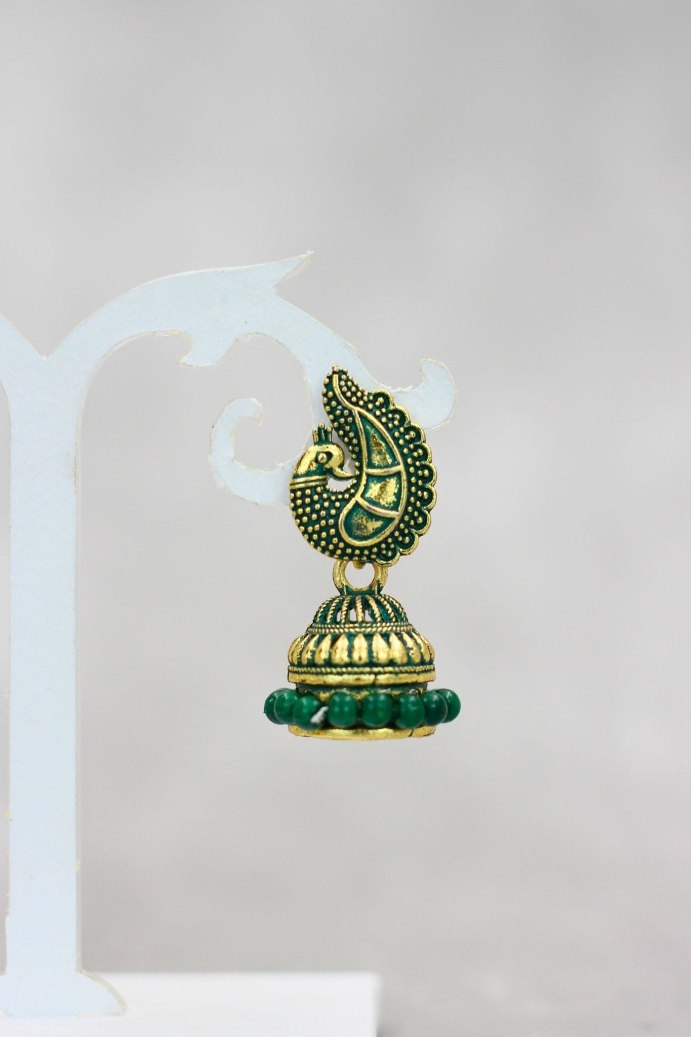 Exotic Gold-Plated Ethnic-Western Jhumkis with Accents by JCSFashions Jewelry JCS Fashions