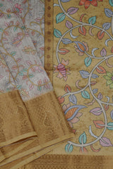 Experience Traditional Elegance with Comfortable Semi Chanderi Silk Saree JCS Fashions