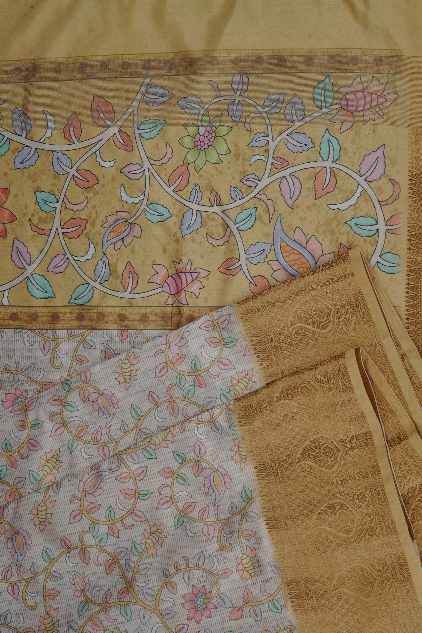 Experience Traditional Elegance with Comfortable Semi Chanderi Silk Saree JCS Fashions