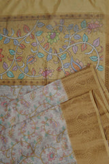 Experience Traditional Elegance with Comfortable Semi Chanderi Silk Saree JCS Fashions
