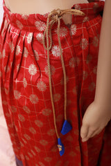 Exquisite Banarasi Pattu Lehenga with Kanchi Border and Blouse LEHENGA JCS Fashions