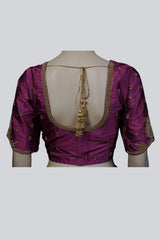 Exquisite Bridal Blouse with Heavy Maggam Work and Fancy Tassels Blouse JCS Fashions