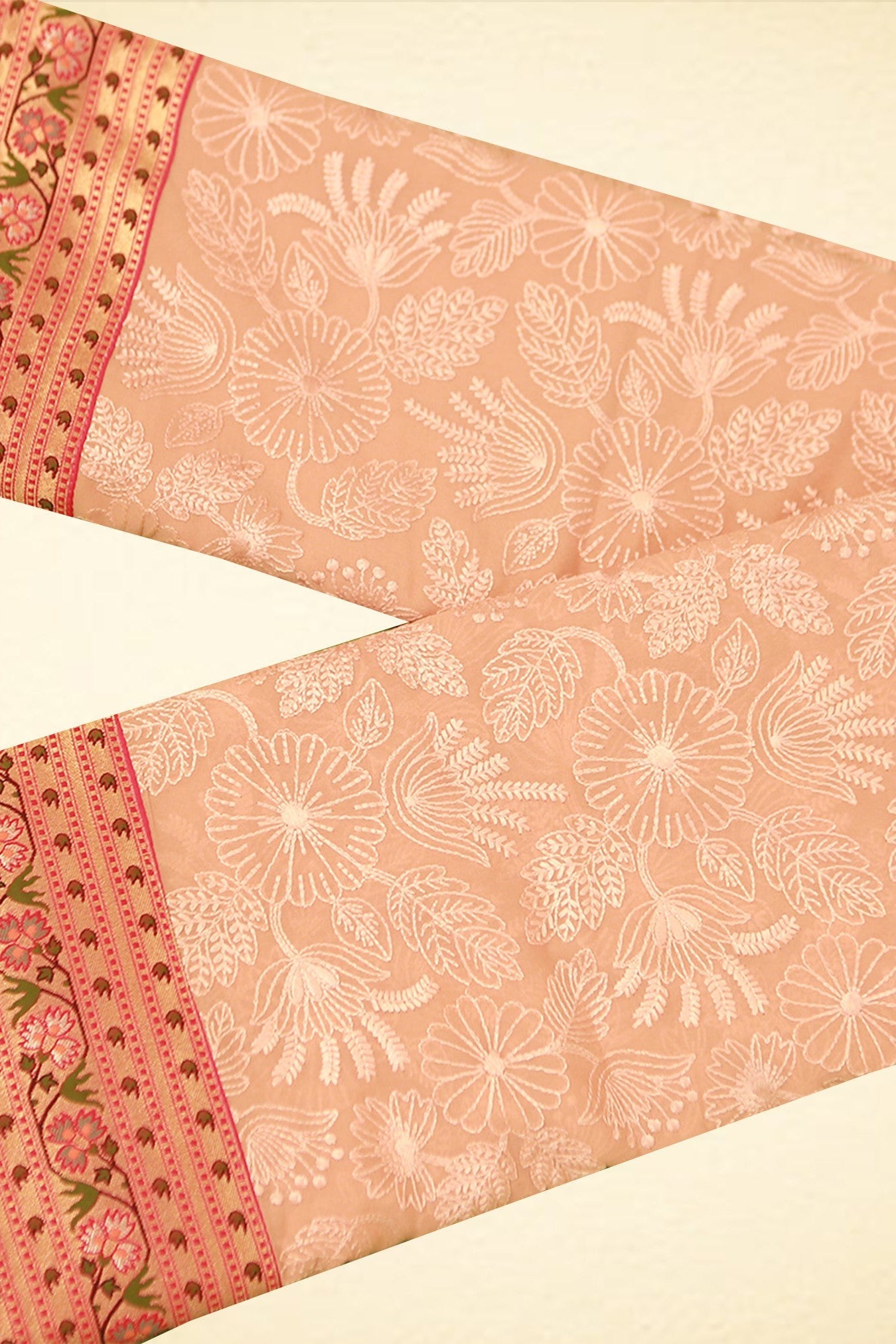 Exquisite Chikankari Sarees & Paithani Border -Tradition and Elegance Saree JCS Fashions