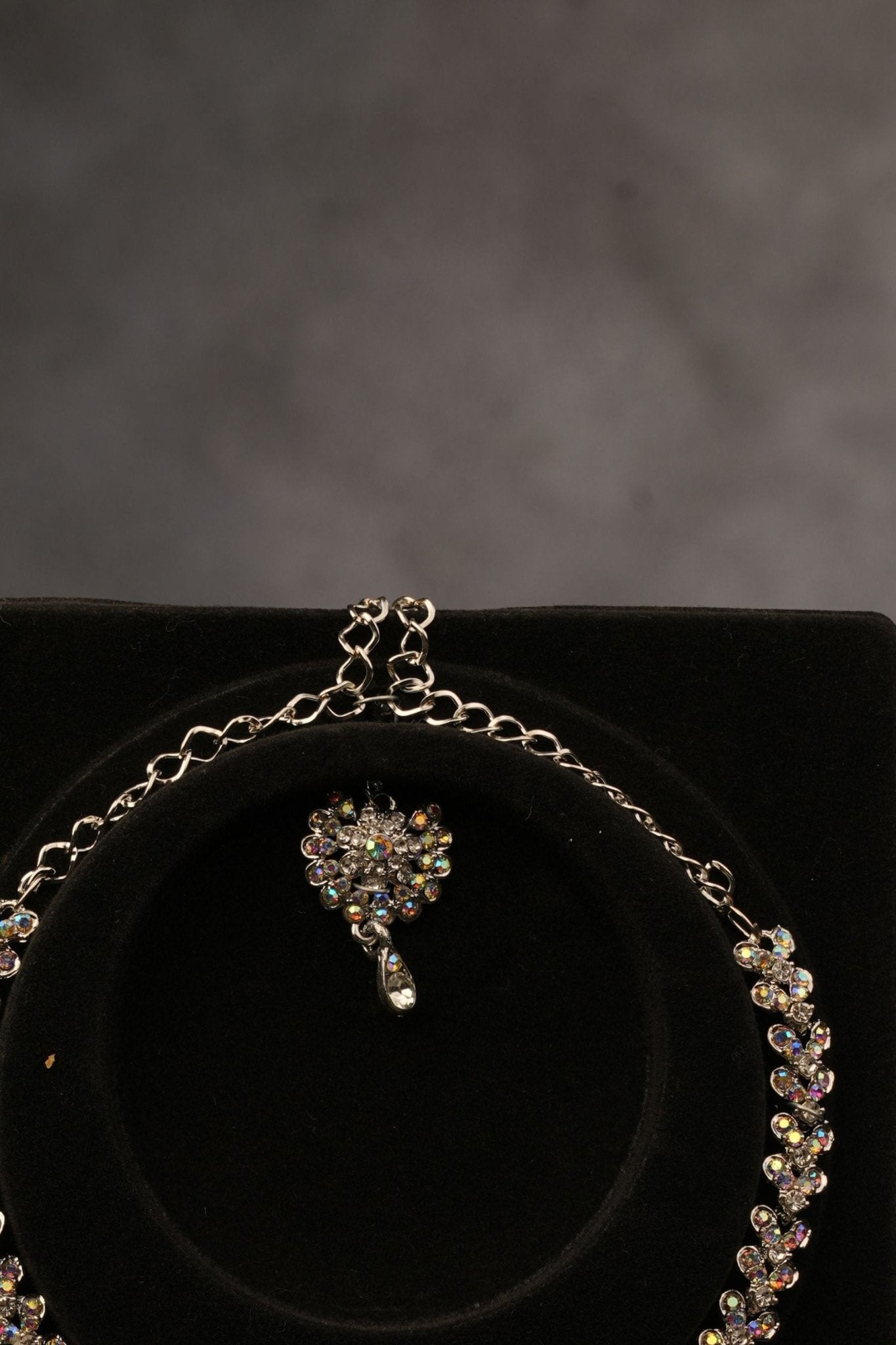 Exquisite Immitation Stone White Necklace Set - Includes Sparkling Earrings Jewelry JCS Fashions
