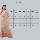 Exquisite Jaguard Sharara Suit - Elegant Embroidery, Sequins & Stone Work KURTI JCS Fashions